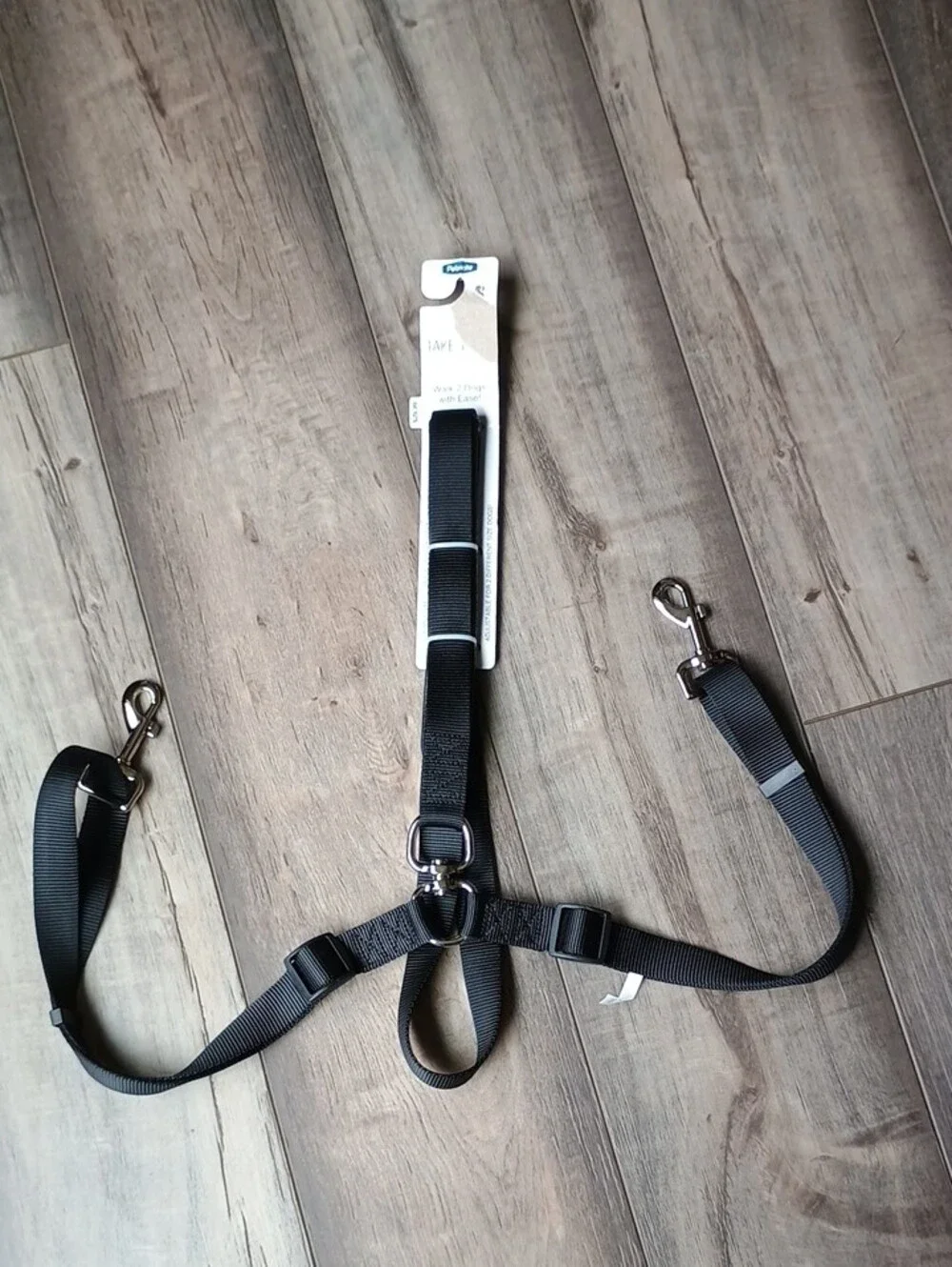 Petmate Black Double Dog Walking Harness and Splitter Lead
